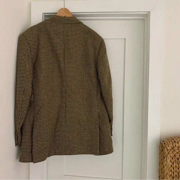 Vintage Polo Ralph Lauren Brown Tweed Blazer - Picture 4 of 12